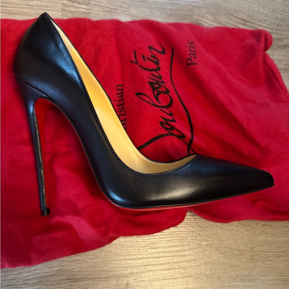 NWOT Christian Lounoutin So Kate 120 Nappa Shiny Leather Heels